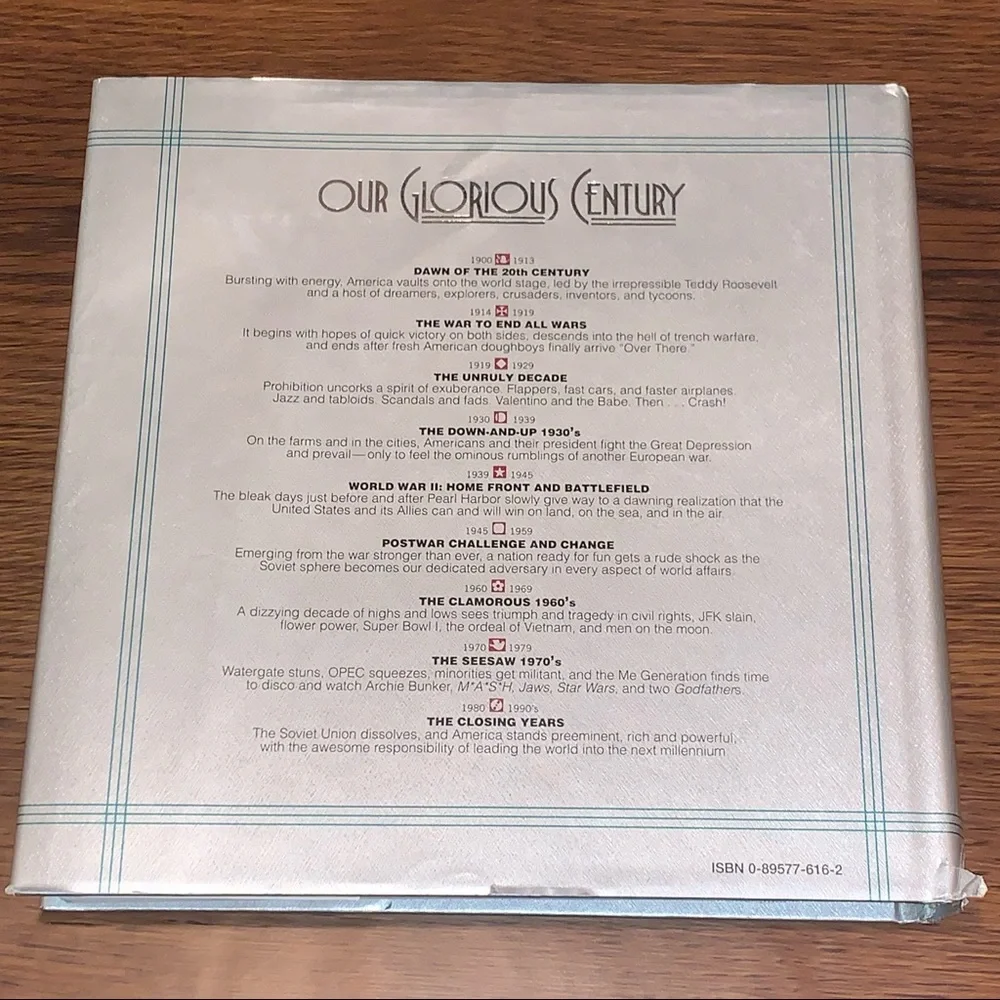 Reader's Digest Our Glorious Century Hardcover Book // 1994